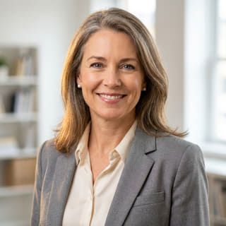 Sarah Coleman, prezentată ca director financiar la Făurspor, într-o imagine de profil